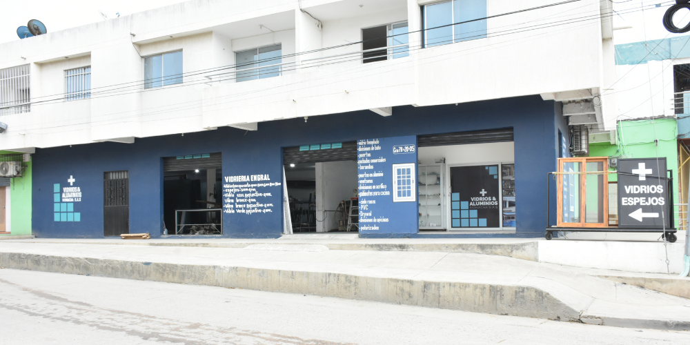 Fachada de Mas Vidrios y Aluminios Riohacha